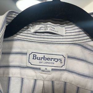 EUC Men’s Burberry of London pinstripe short sleeve button down